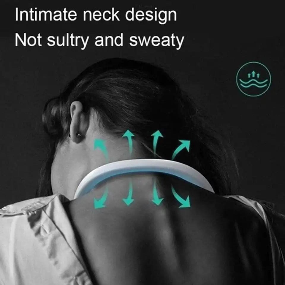 Portable Neck Fan, Bladeless Hanging Neck Fan, Summer Traveling Outdoor Sports Fans, Hands Free Rechargeable Head Fan, Cooling Airflow Wingless Neck Fan, Mini Air Cooler Conditioner for Travel Outdoor, Adjustable Comfy Neck Fan Portable Neck Fan, Bladeless Hanging Neck Fan, Summer Traveling Outdoor Sports Fans, Hands Free Rechargeable Head Fan, Cooling Airflow Wingless Neck Fan, Mini Air Cooler Conditioner for Travel Outdoor, Adjustable Comfy Neck Fan